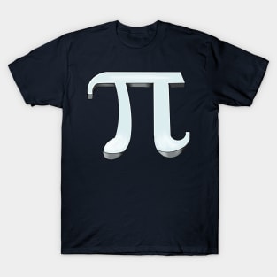 Pi - physics mathematics- mathematical constant in 3d T-Shirt